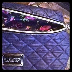 NWOT Betsey Johnson black cushion bag